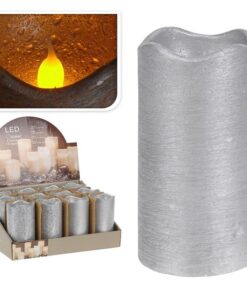 Led Candle Silver Matte