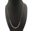 18K Yellow Gold Women's Necklace With Yellow - Gold And Rose Cultured Pearls