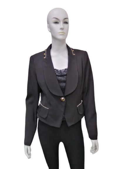 Women 1 Button Formal Jacket Blazer