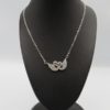 Double Swan Stainless Steel Necklace
