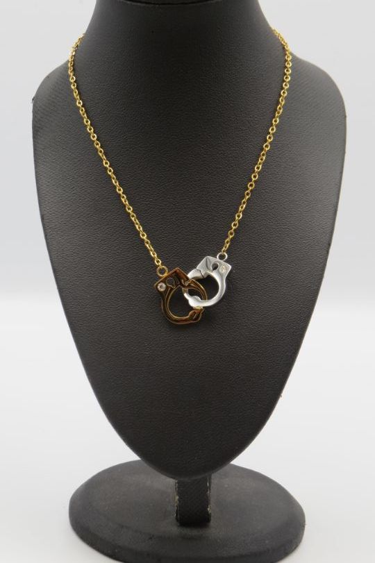 Handcuff Pendant Stainless Steel Necklace