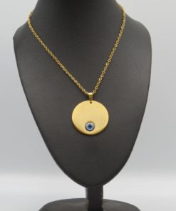 Protection Evil Eye Pendant Stainless Steel Necklace