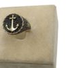 18K Yellow Gold Men's Ring With Anchor Design