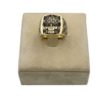 18K Yellow Gold Men's Ring With Crowned Skull Design