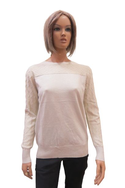 Loose Fitting Women's Sweater With Sparkling Finish