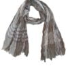 Polyester blend fabric Long Checked Scarf