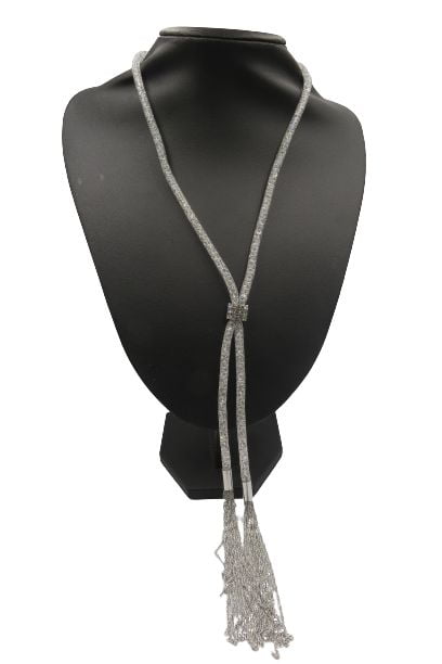 Women's Mesh Crystal Fishnet Necklace