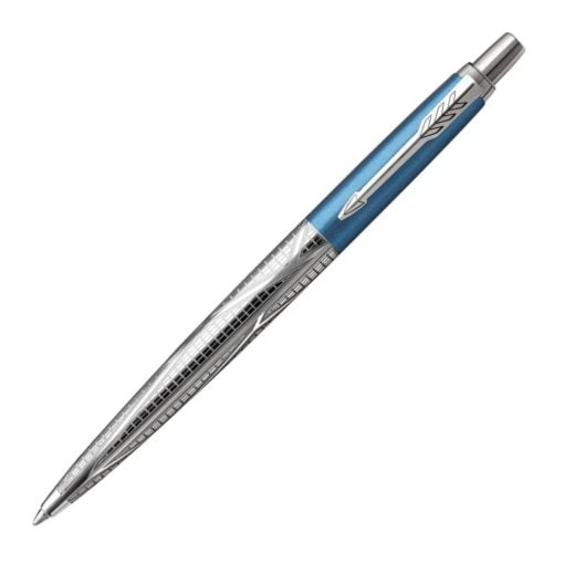 PARK 2025828 Skyblue Moder, Chrome Trim Ball Pen