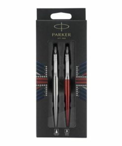 PARK 2033152 Chrome Trim Ball Pen + Red Gel Pen