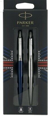 PARK 2033156 Royal Blue Ball Pen + Stainless Steel GEL
