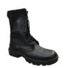 EAGLE PASS Mid-High Black Combat Boots For Men Round Toe