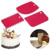 Set Of 3 Pastry Tools For Butter Scraping, Cake Decorating