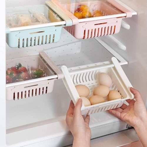 Adjustable and Stretchable Refrigerator Storage Rack