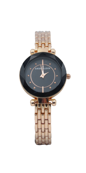 ANDE KLEVN Watch With Rose Gold-Tone Stainless Steel Bracelet With A Set Of Three Bracelets