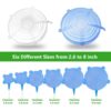 Silicone Bowl Covers For Various Sizes & Shapes of Containers (6)