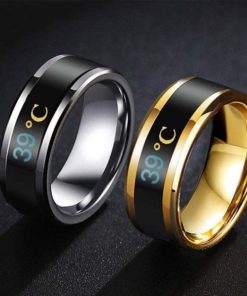 Sensor Smart Men's Ring For Body Temperature