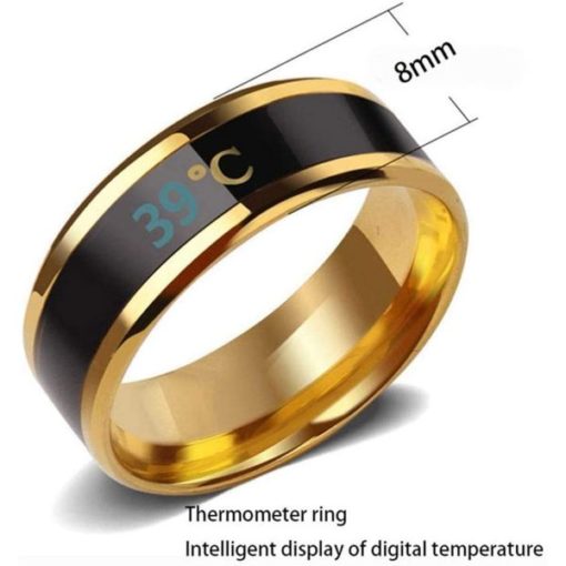 Sensor Smart Men's Ring For Body Temperature