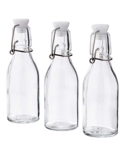 KORKEN 3 Pieces Bottle With Stopper Clear Glass 15 cl