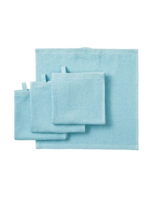 IKEA KORNAN Washcloth Light Blue 30x30 cm