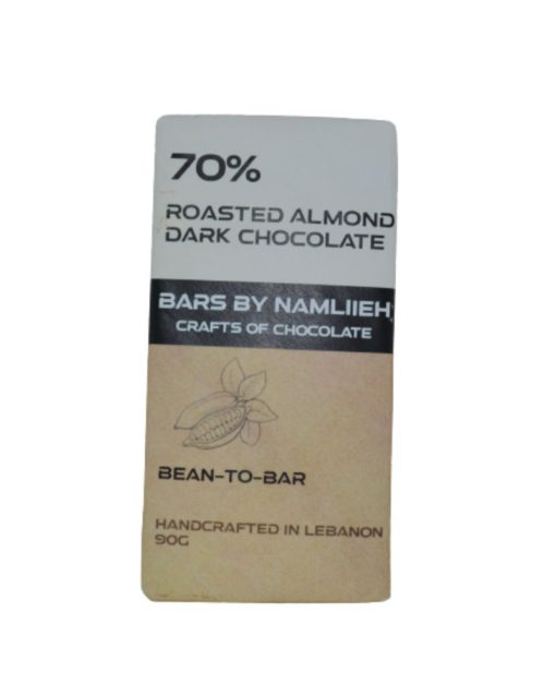 NAMLIIEH Roasted Almond Dark Chocolate Bar