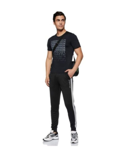 Amazon Brand - Symactive Men's Regular Track Pants BLACK
