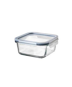 IKEA 365+ Food Container With Lid Square Glass Plastic 600 ml
