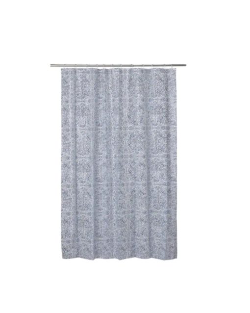 IKEA ÄNGSKLOCKA Shower Curtain White Blue 180x200 cm