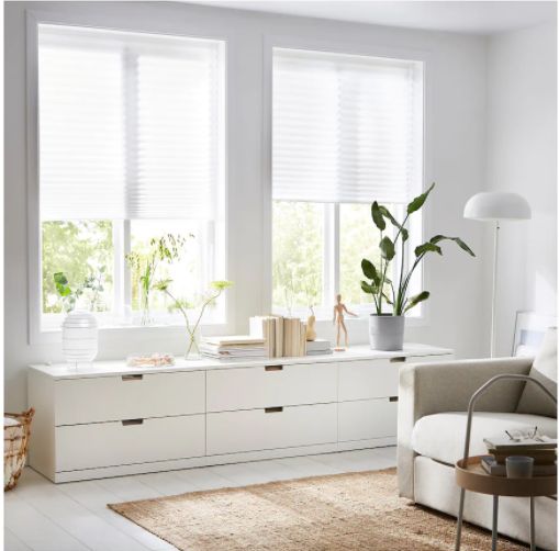 IKEA SCHOTTIS Pleated Blind White 90x190 cm