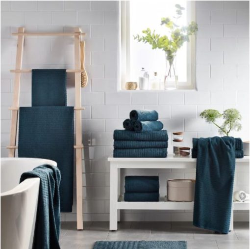 IKEA VÅGSJÖN Washcloth Dark Blue 30x30 cm