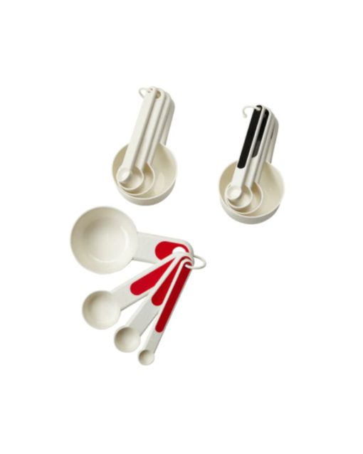 IKEA STÄM Set Of 4 Measuring Cups red/white/black