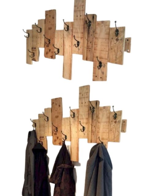 Coat Rack Wooden Pallet Size 60*50 cm