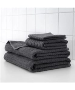 IKEA VÅGSJÖN Washcloth Dark Grey 30x30 cm