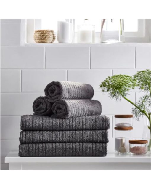 IKEA VÅGSJÖN Washcloth Dark Grey 30x30 cm