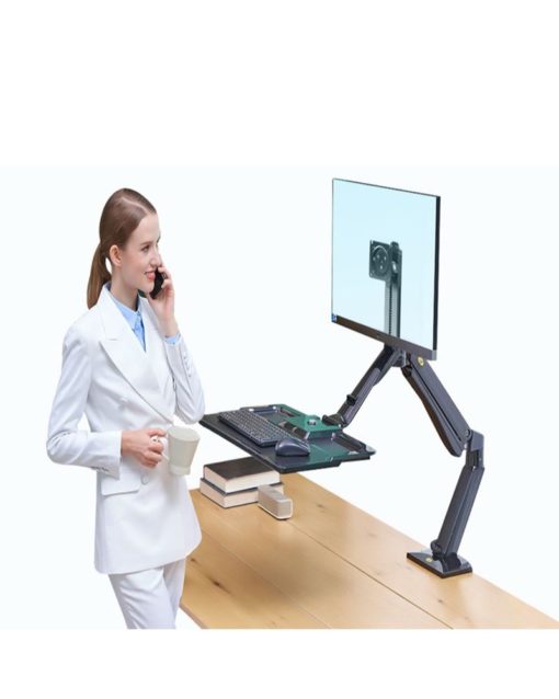 NB Standing Desk Sit Stand Adjustable Work Station Heavy Duty Fits 22-32 Inch - NB40 - Image 2