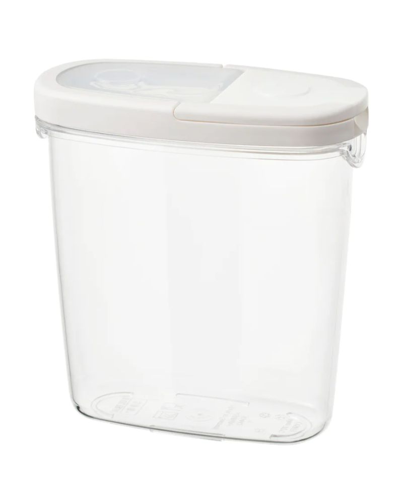 IKEA Dry food Jar With Lid Transparent White 1.3 L - Afandee Lebanon