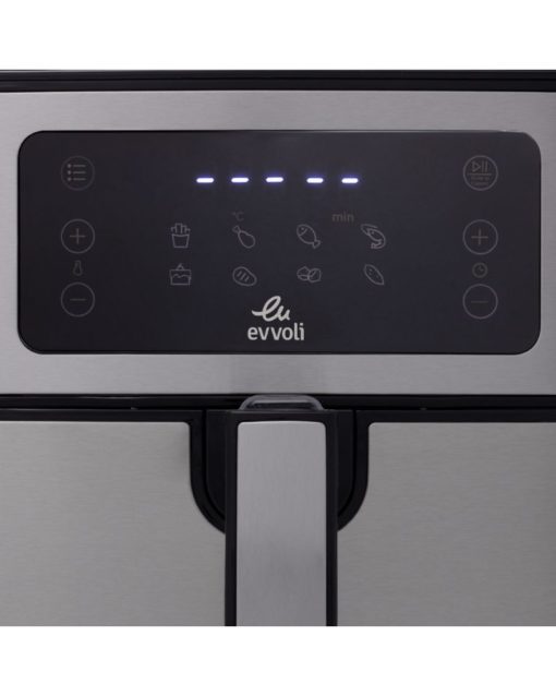 EVVOLI Air Fryer 5.5 Liters 8 Preset Programs with built-in Preheat Function 1850W