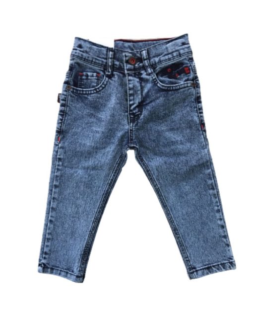 Boys Skinny Washed Blue Jeans