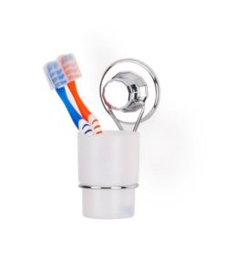 Teknotel Suction Toothbrush Holder / Chrome