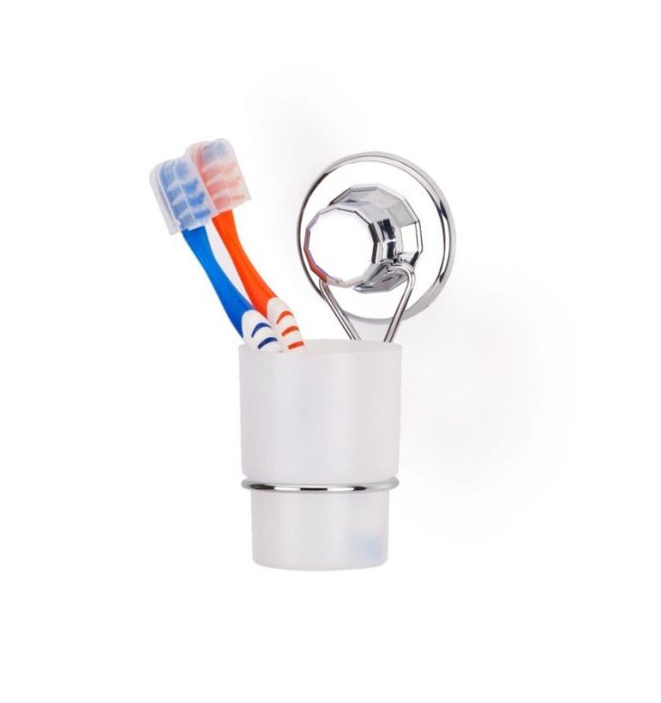 Teknotel Suction Toothbrush Holder / Chrome