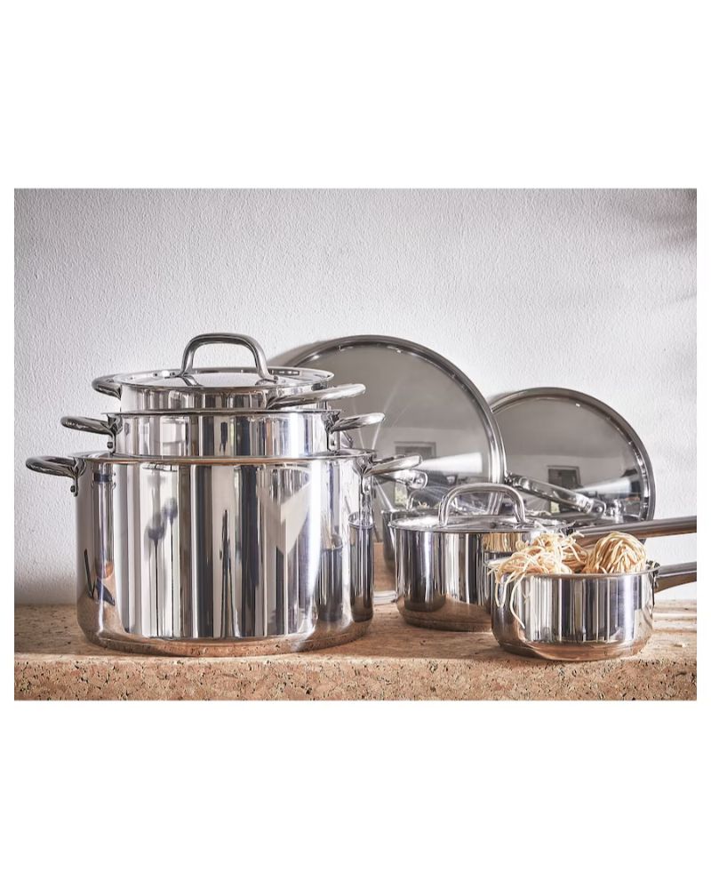 IKEA 365+ 9 Pieces Cookware Set Stainless Steel Afandee
