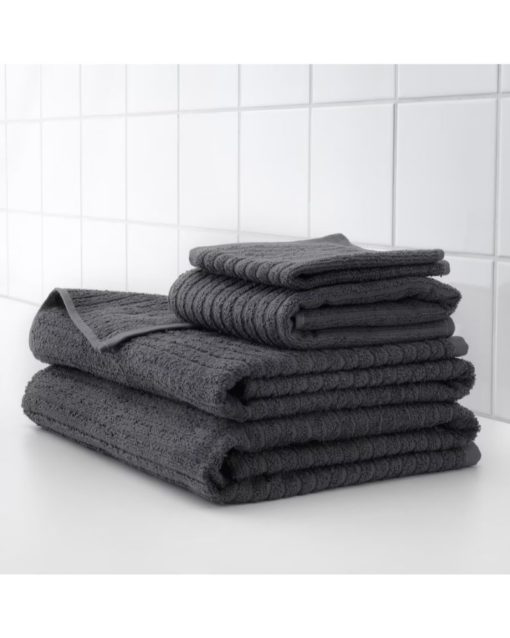 IKEA VÅGSJÖN Hand Towel Dark Grey 40x70 cm - Image 5