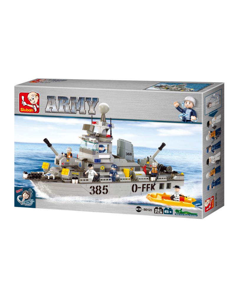 SLUBAN Army Naval Cruiser 461 Pieces Construction Set - Afandee Lebanon