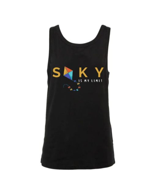 "Sky Is My Limit" Printed Women's Tank Top - Image 2