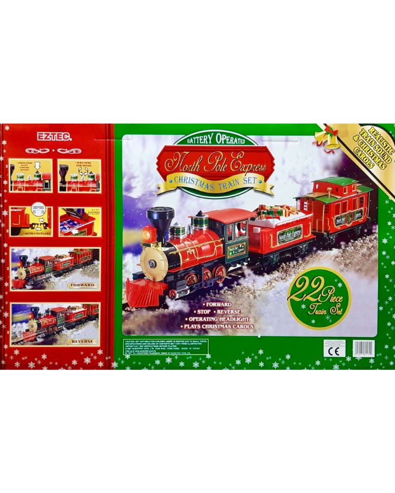 Eztec battery best sale operated christmas train