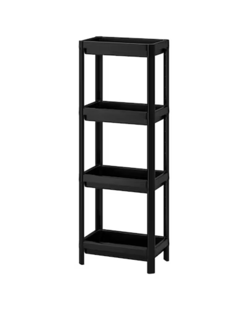IKEA VESKEN Black Shelf Unit 37x23x101 cm - Afandee Lebanon