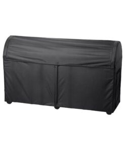 IKEA TOSTERÖ Black Outdoor Storage Box 129x44x79 cm
