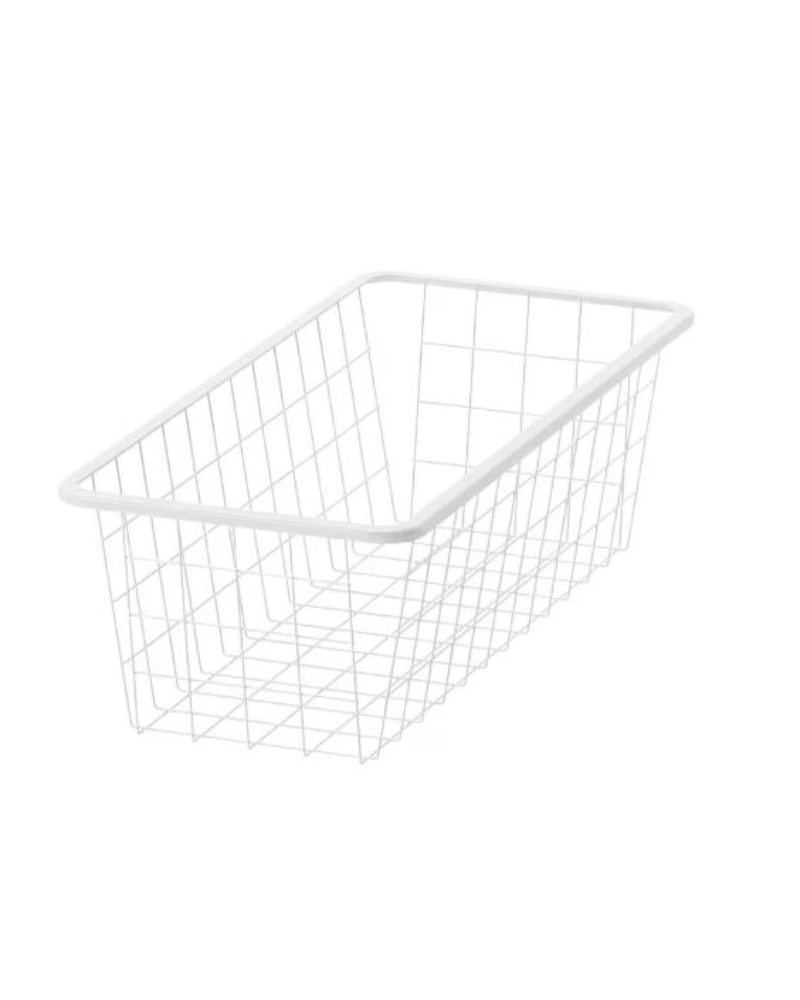IKEA JONAXEL Wire Basket White 25x51x15 cm - Afandee Lebanon