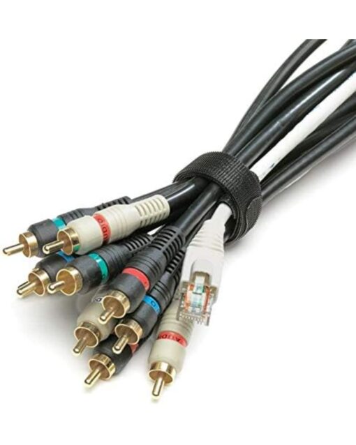 2 Rolls Reusable Cable Straps Black & Grey - Image 4