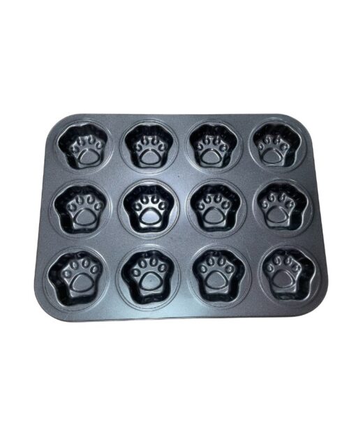 12 Cupcakes Baking Mold Pet Foot Shape - Image 2