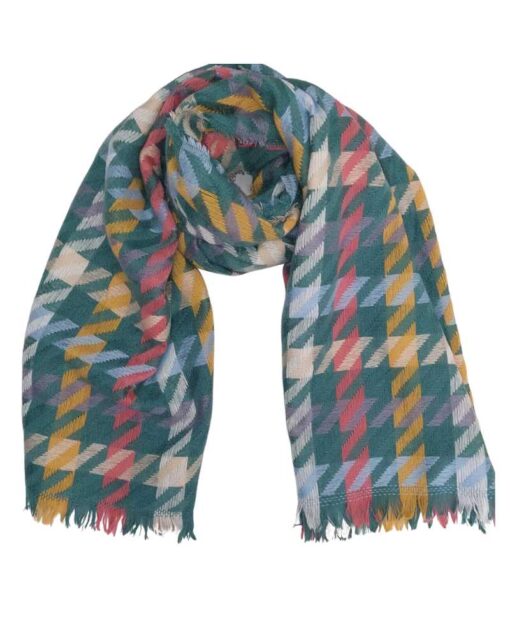 Multi-color Checked Women's Scarf